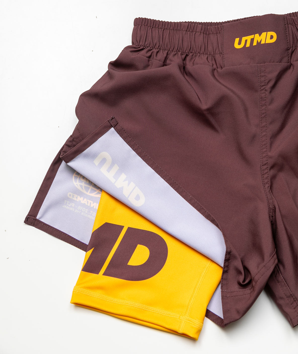 SPODENKI MĘSKIE HYBRID BROWN YELLOW