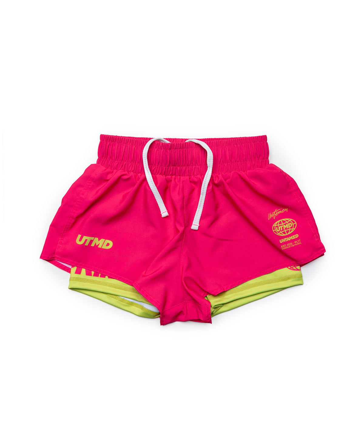 SPODENKI DAMSKIE HYBRID "ICON" PINK NEON